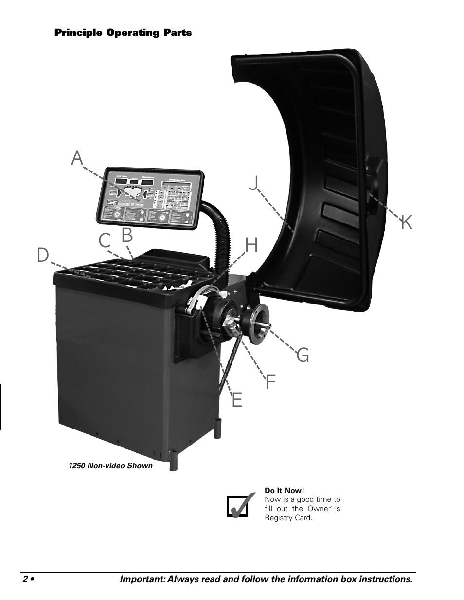 COATS 1250 Series Balancer User Manual | Page 8 / 28