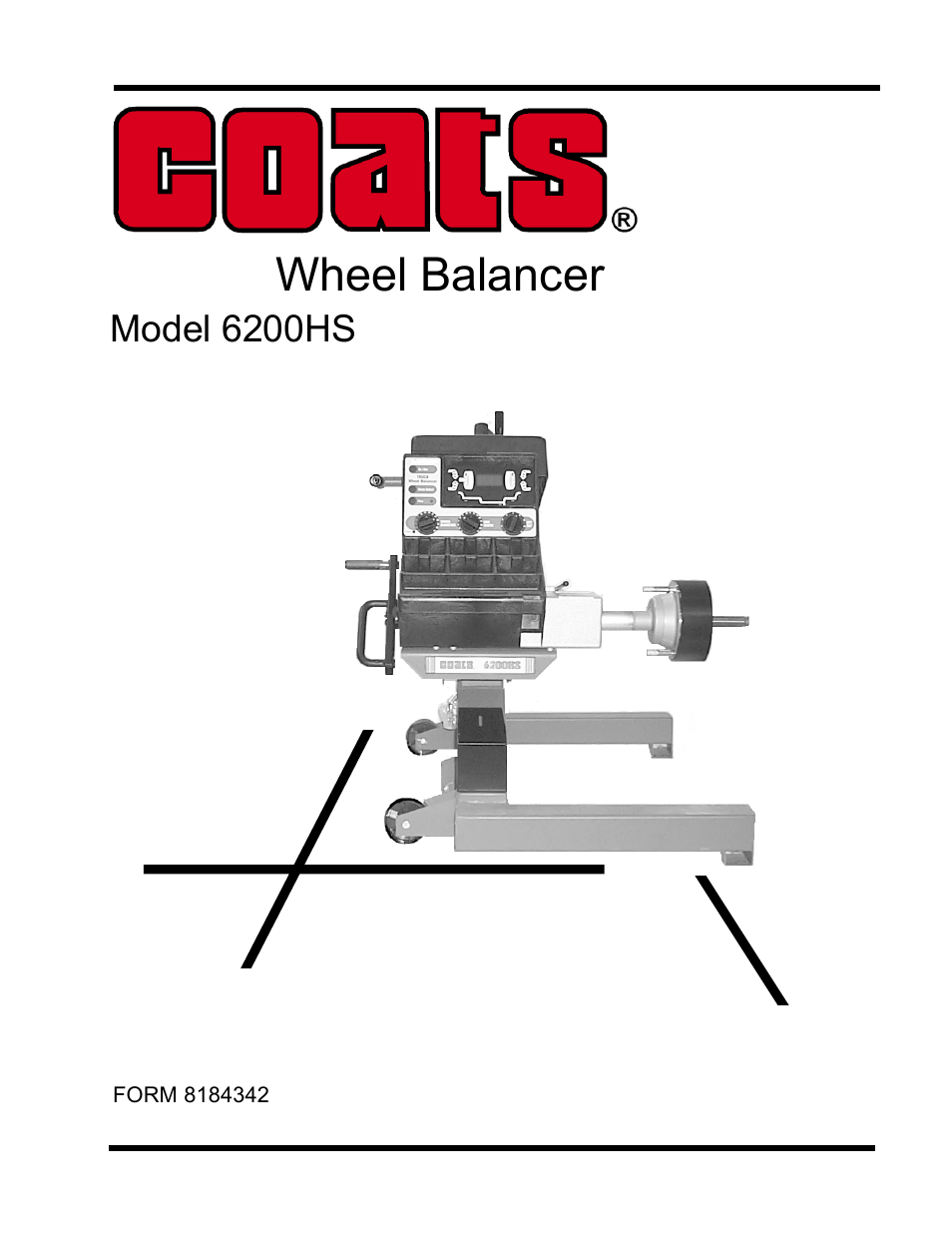 COATS 6200HS Truck Wheel Balancer User Manual | 40 pages