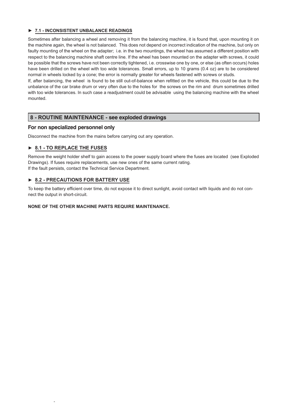 COATS 6275HS Truck Wheel Balancer User Manual | Page 17 / 18