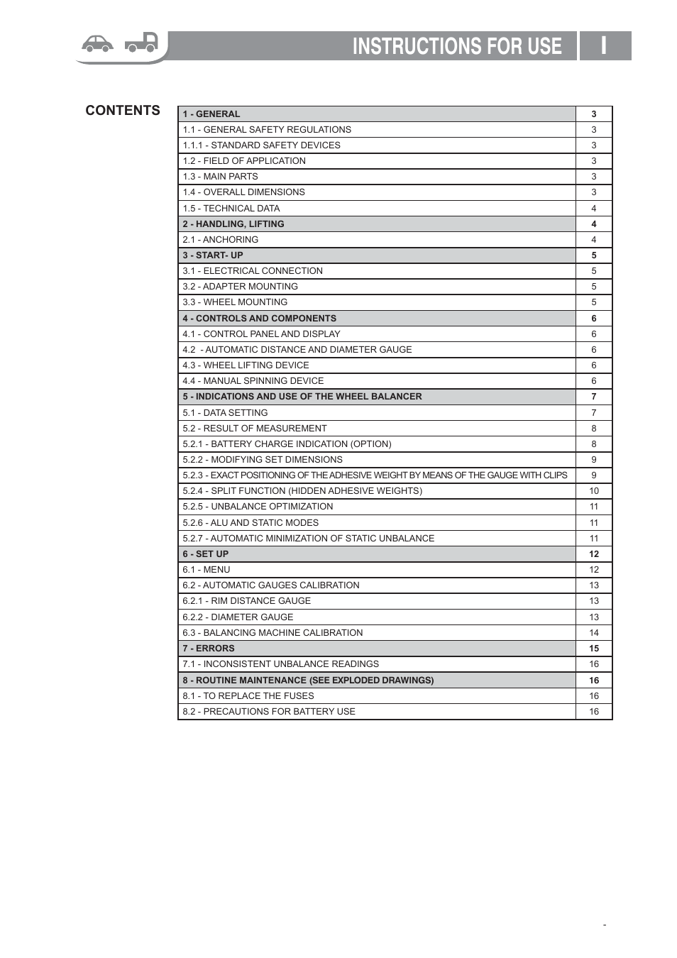 COATS 6275HS Truck Wheel Balancer User Manual | Page 2 / 18