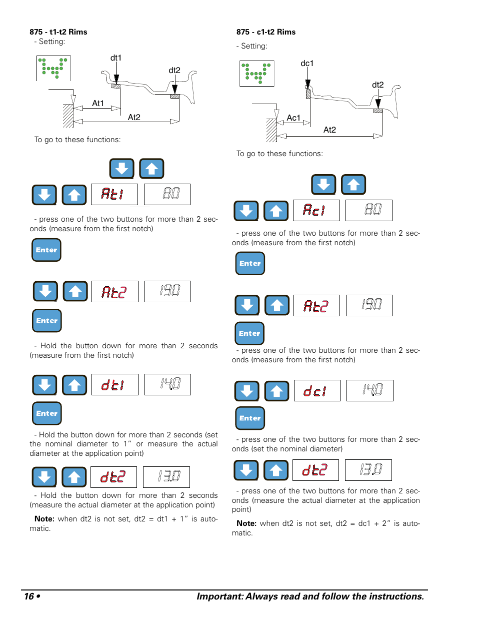 COATS 875 Series Balancer User Manual | Page 22 / 28