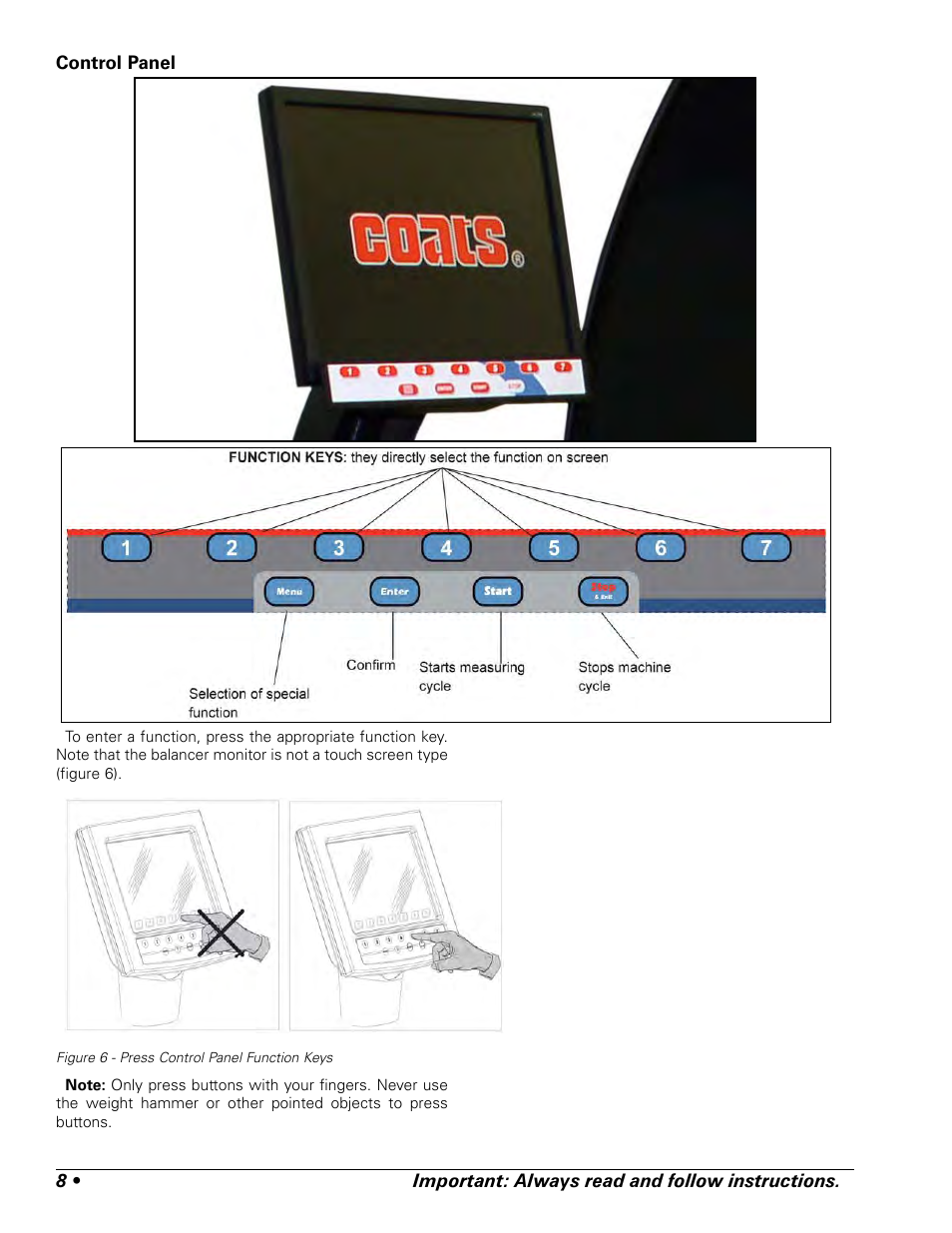 COATS ProRide Wheel Balancer User Manual | Page 12 / 34