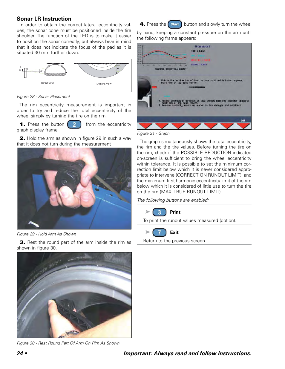 COATS ProRide Wheel Balancer User Manual | Page 28 / 34