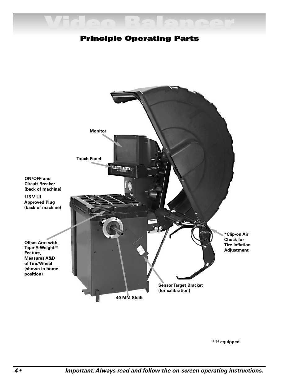 Video balancer | COATS Series XR 1750, 1750-2D, 1750-3D, 1750-3DI Balancer User Manual | Page 10 / 40