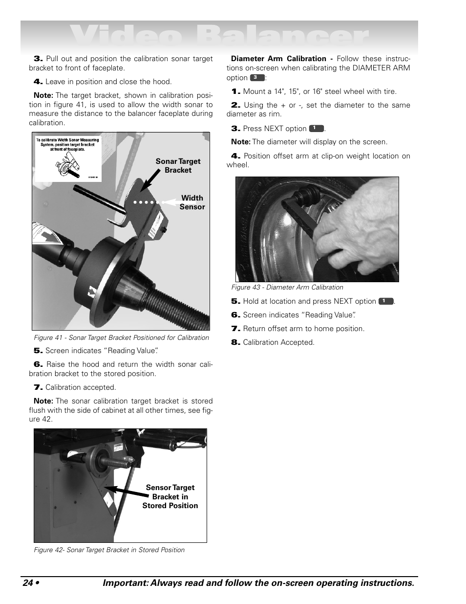 Video balancer | COATS Series XR 1750, 1750-2D, 1750-3D, 1750-3DI Balancer User Manual | Page 30 / 40