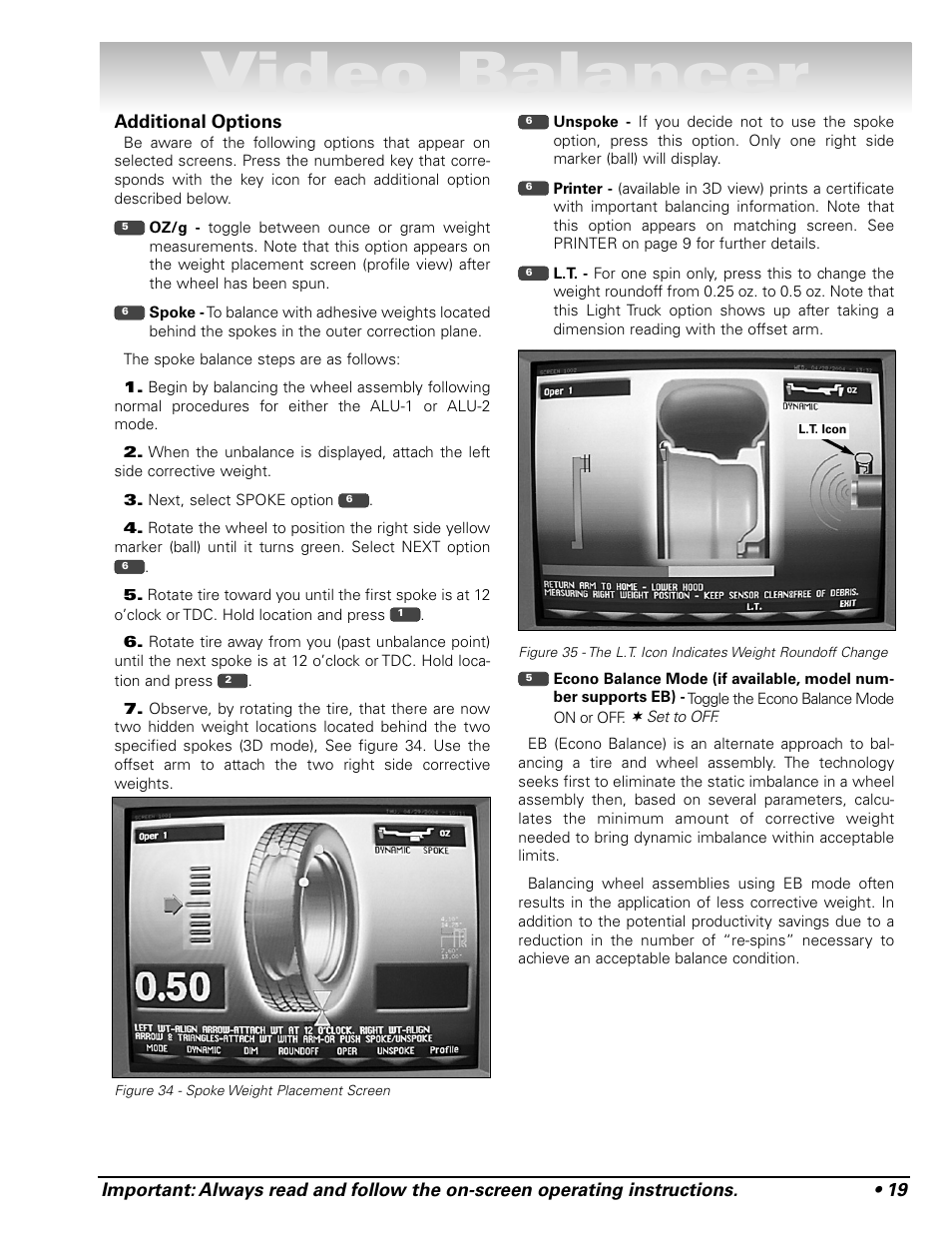 Video balancer | COATS Series XR 1800 Balancer User Manual | Page 25 / 48