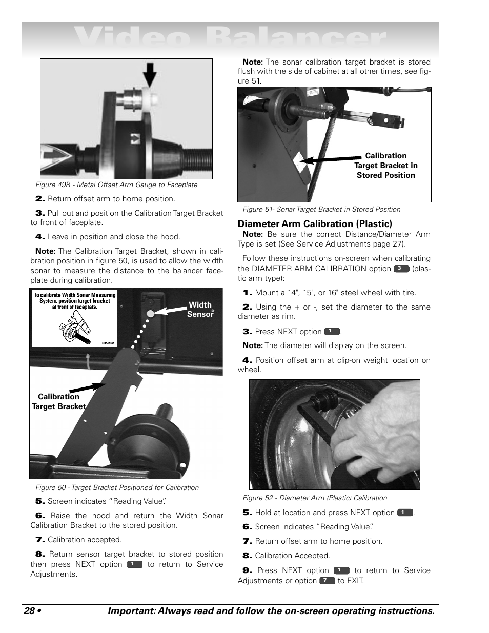 Video balancer | COATS Series XR 1800 Balancer User Manual | Page 34 / 48