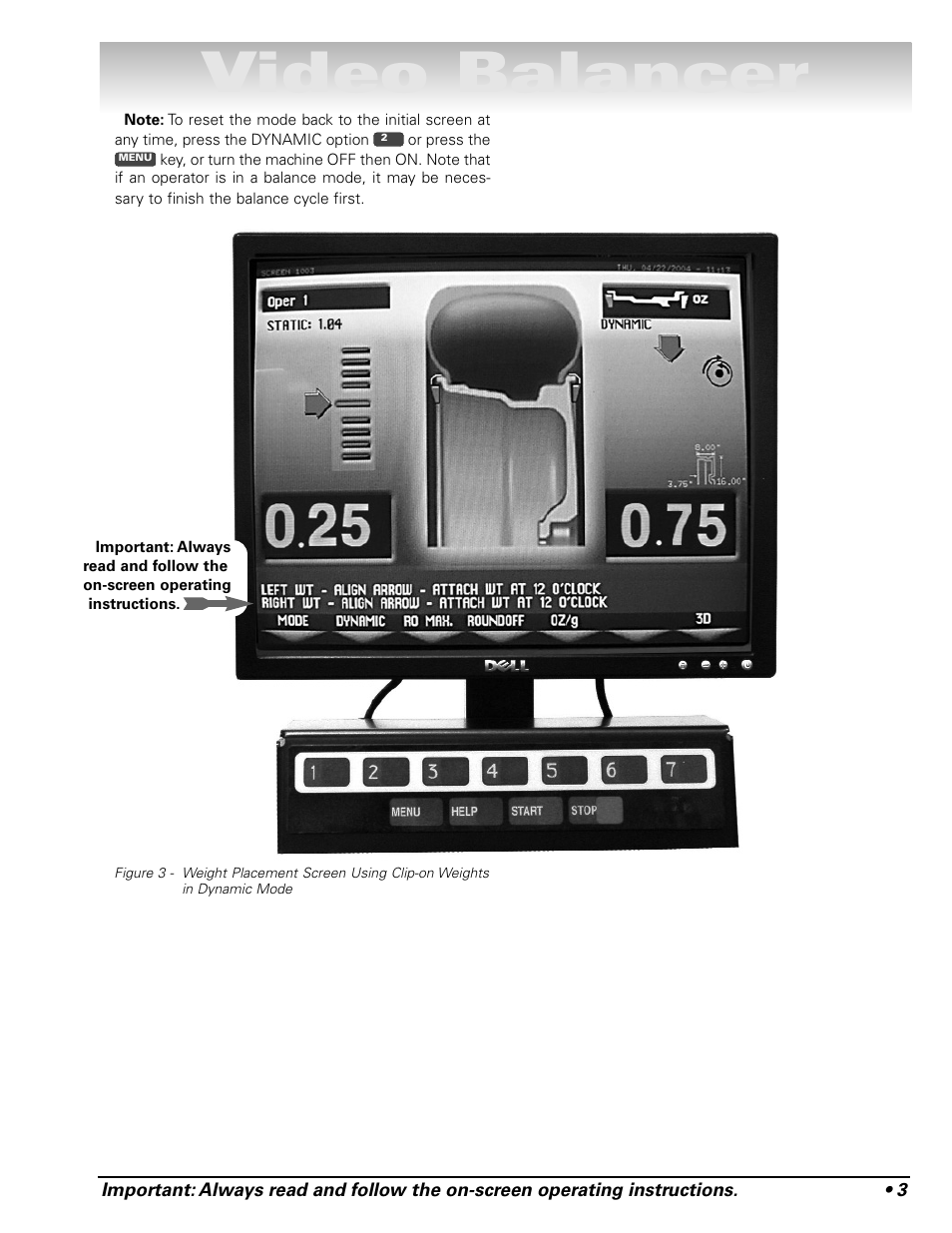 Video balancer | COATS Series XR 1800 Balancer User Manual | Page 9 / 48