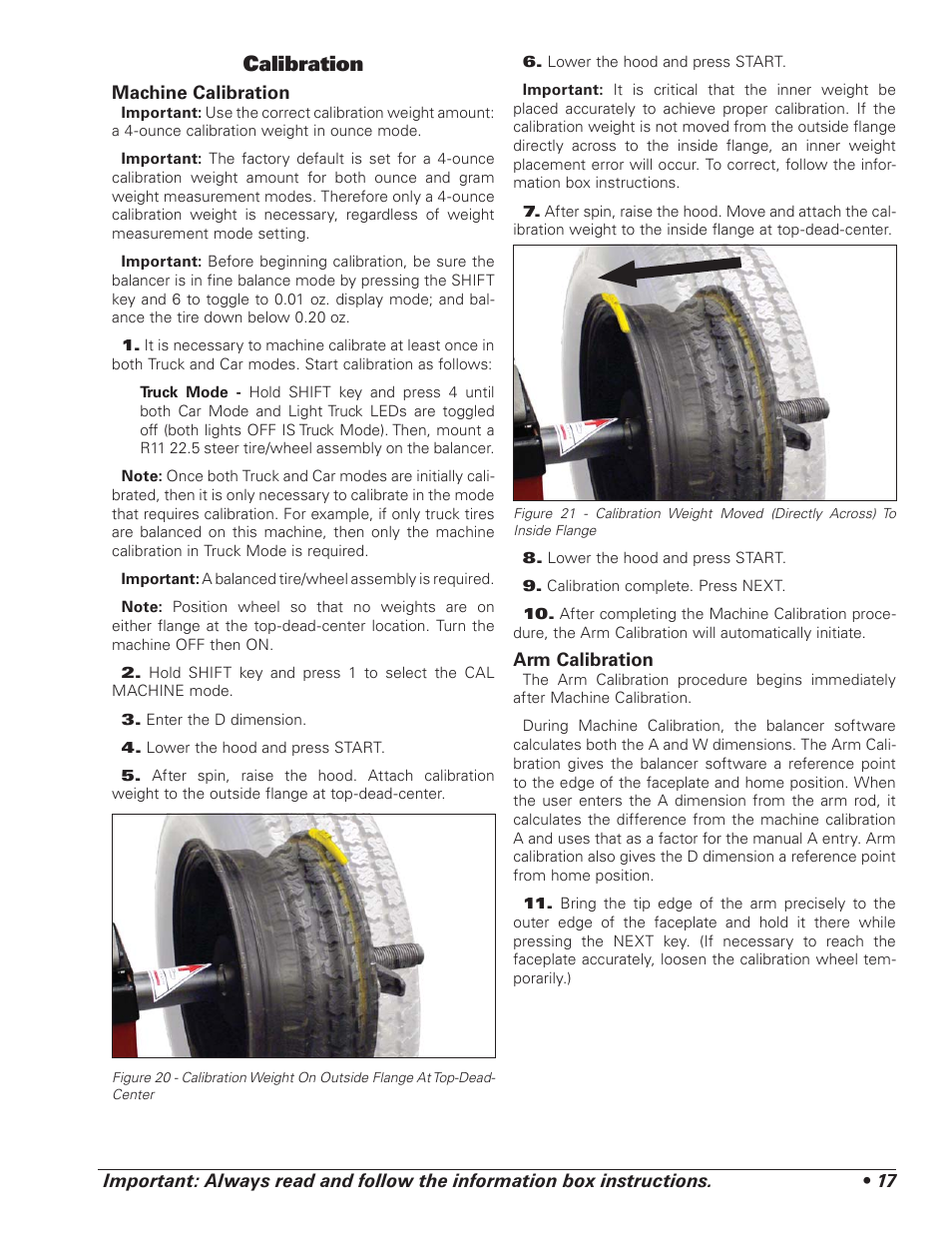 Calibration | COATS 6450 3D User Manual | Page 23 / 28
