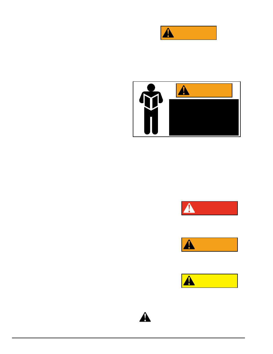 Caution warning danger warning warning | COATS 9500 Electro-Hydraulic Tire Changer User Manual | Page 2 / 24