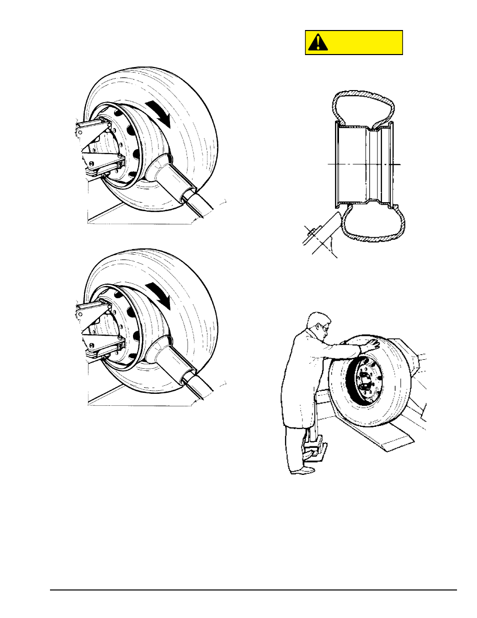 Caution | COATS 9500R Electro-Hydraulic Tire Changer User Manual | Page 13 / 24