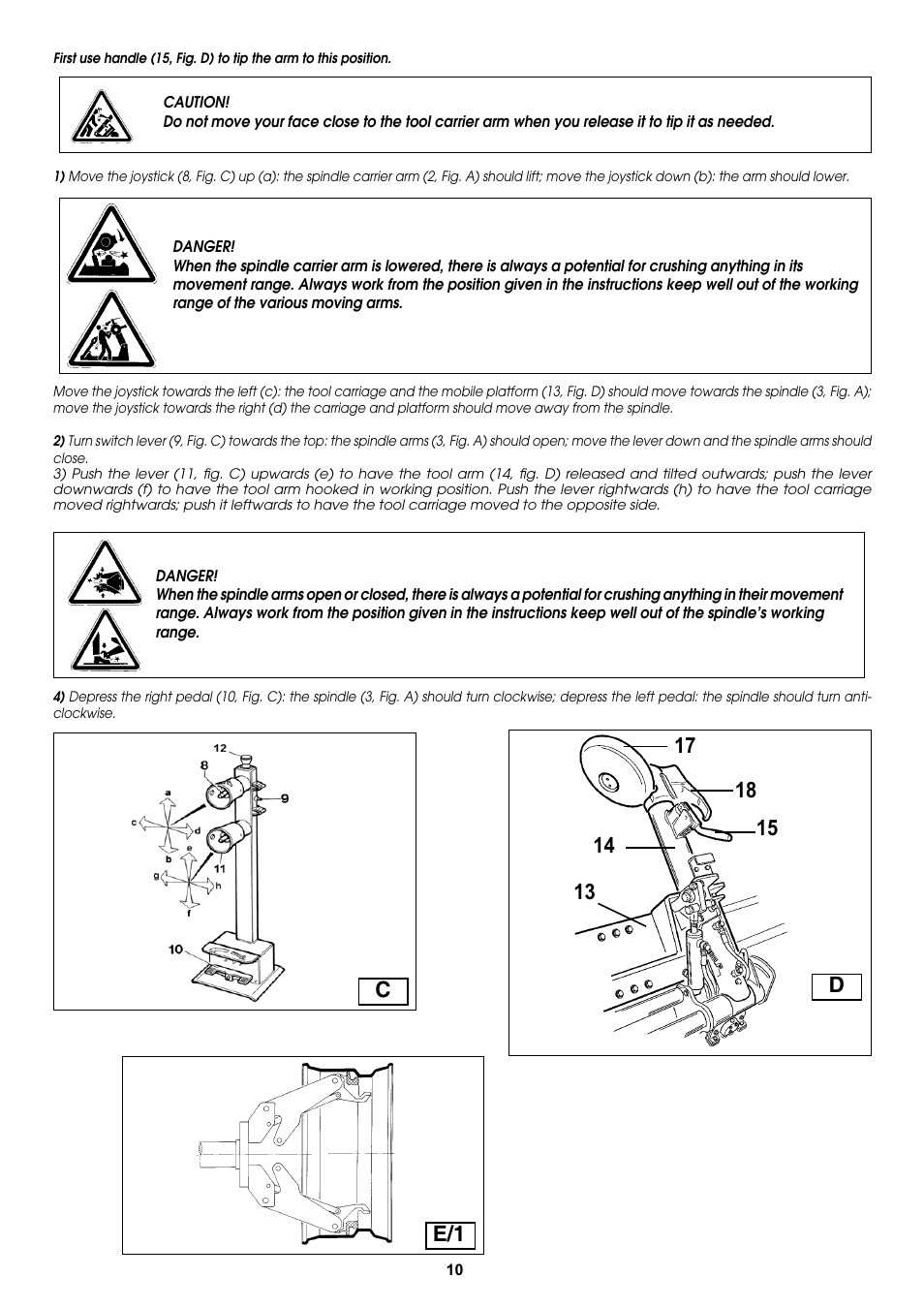 COATS CDH-9043 Electric-Hydraulic Tire Changer User Manual | Page 10 / 28