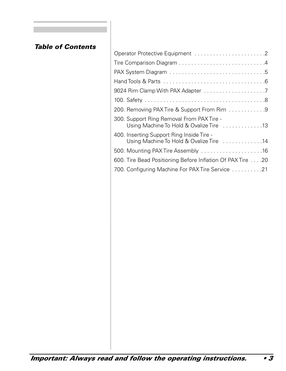 COATS 9024 E-PAX and 9024E PAX Adapter User Manual | Page 3 / 24