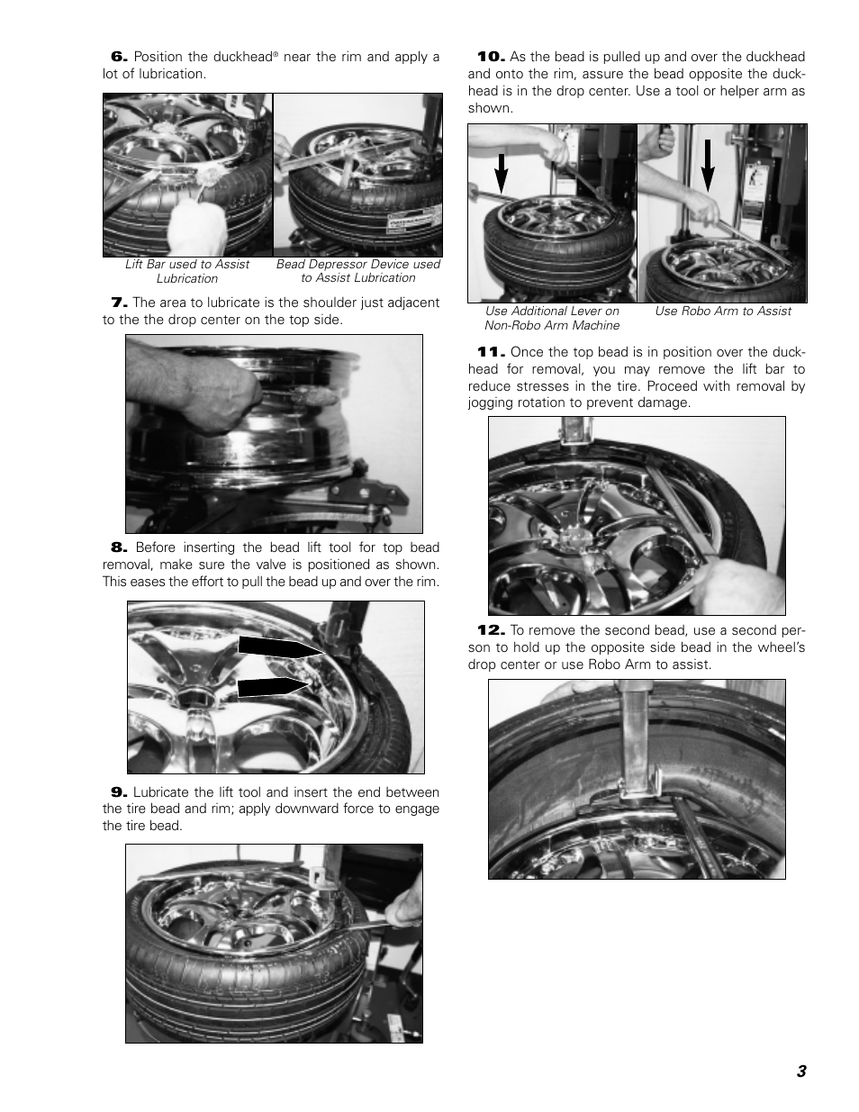 COATS Demounting & Mounting Toyota Tire/Wheel User Manual | Page 3 / 8