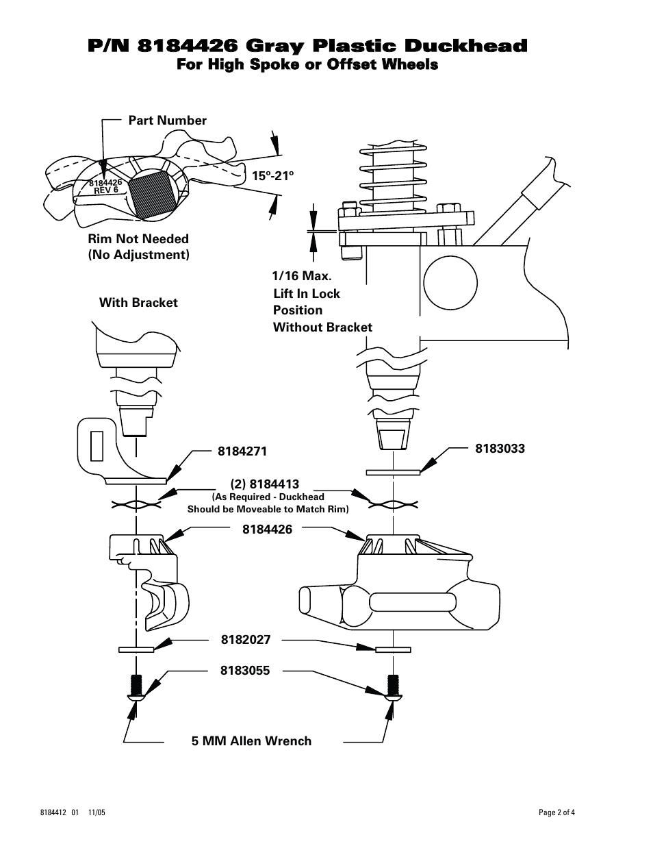 COATS Duckhead Styles and Fitment User Manual | Page 2 / 4