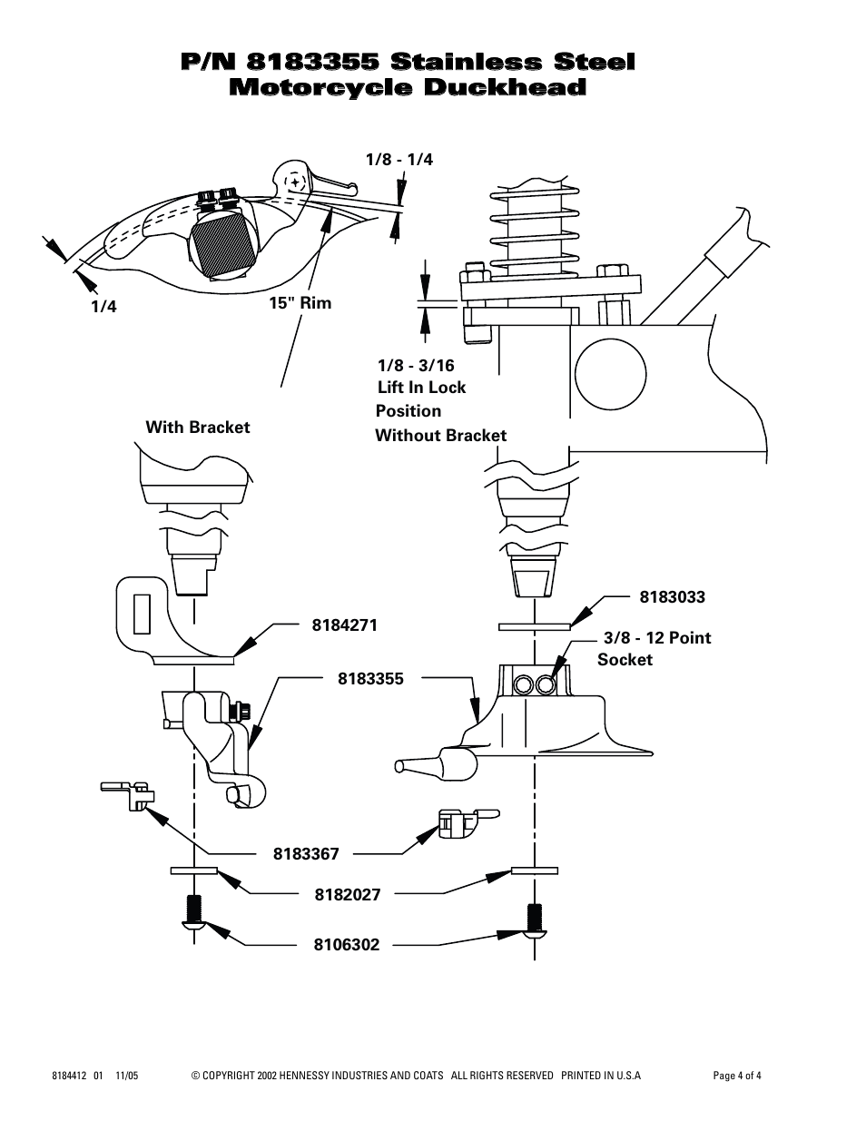 COATS Duckhead Styles and Fitment User Manual | Page 4 / 4