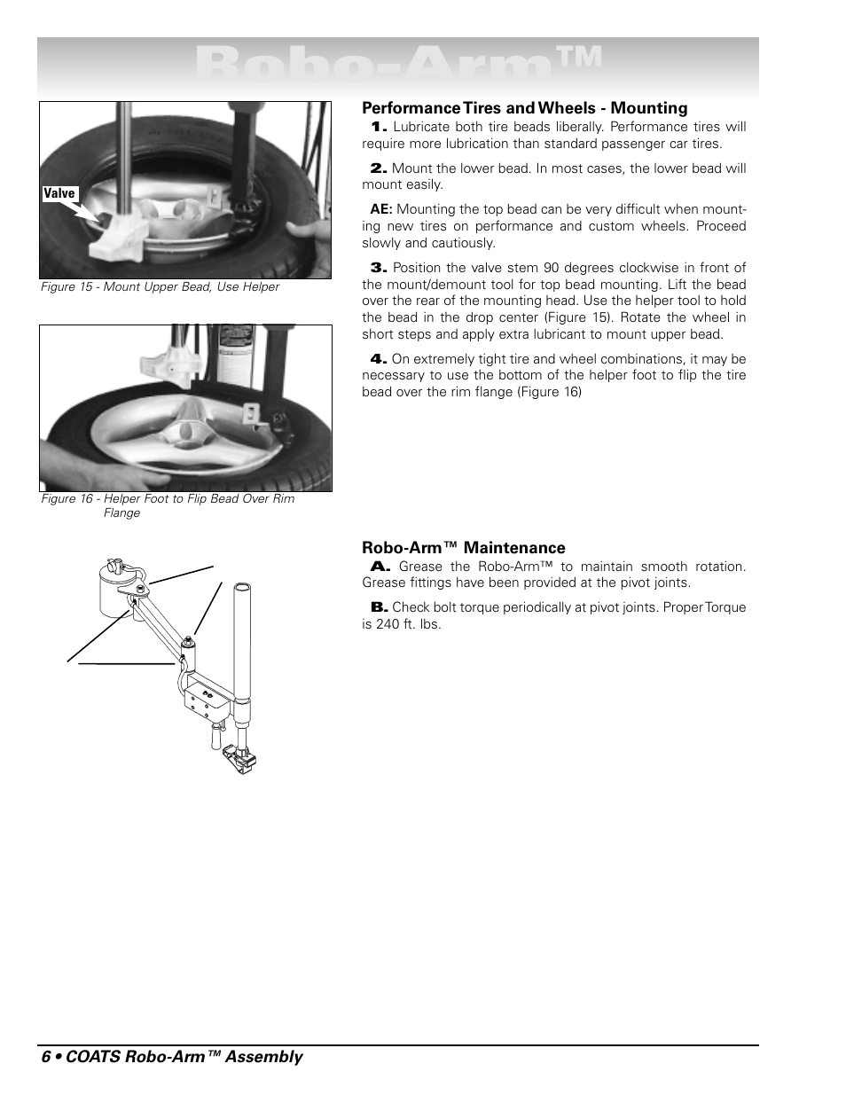 Robo-arm | COATS Kit 8184177 Robo-Arm and Accessory Kits User Manual | Page 6 / 8