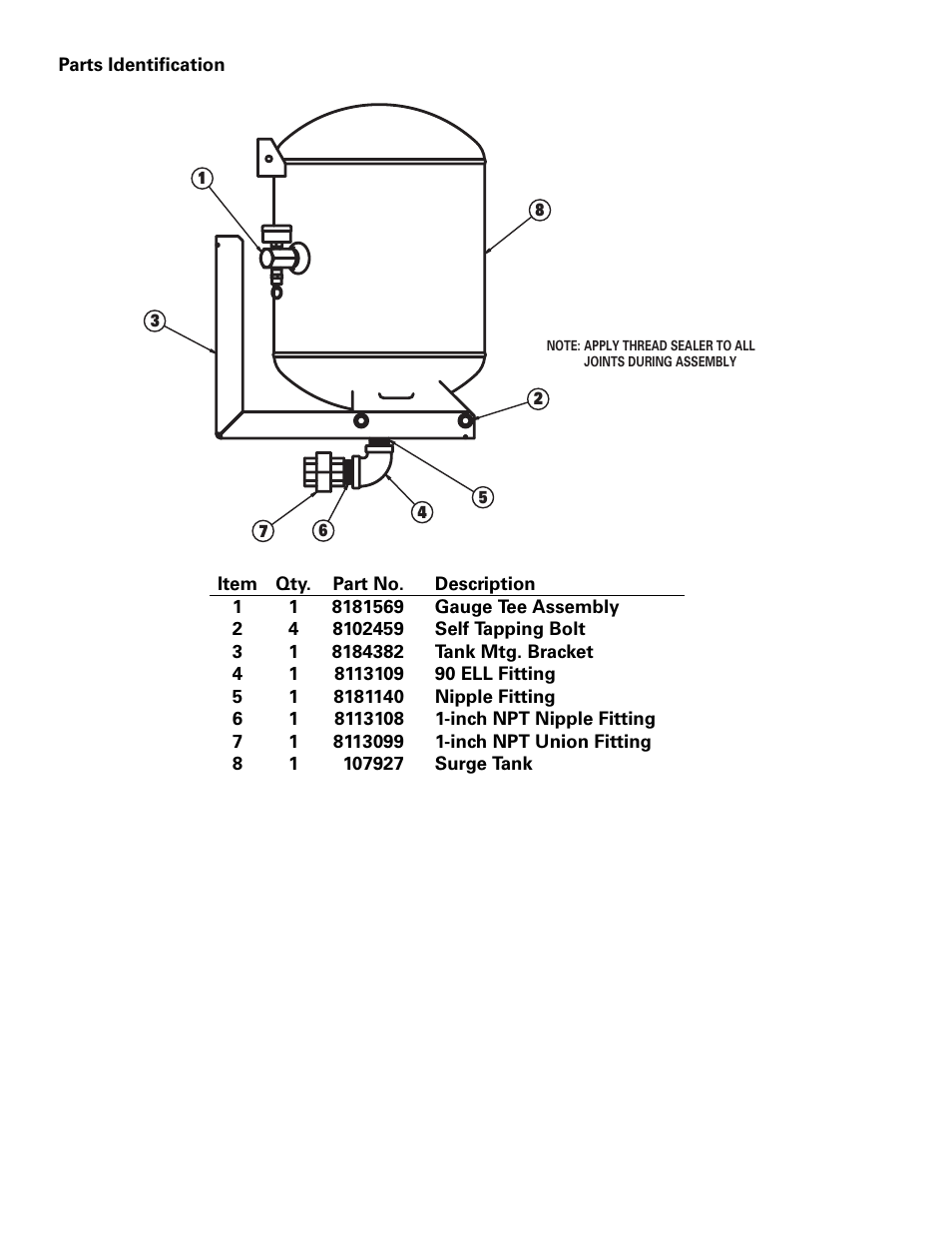 COATS Kit 8184381, Tank Kit User Manual | Page 2 / 2