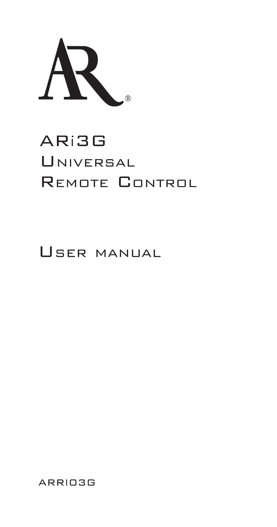 Acoustic Research ARi3G User Manual | 24 pages