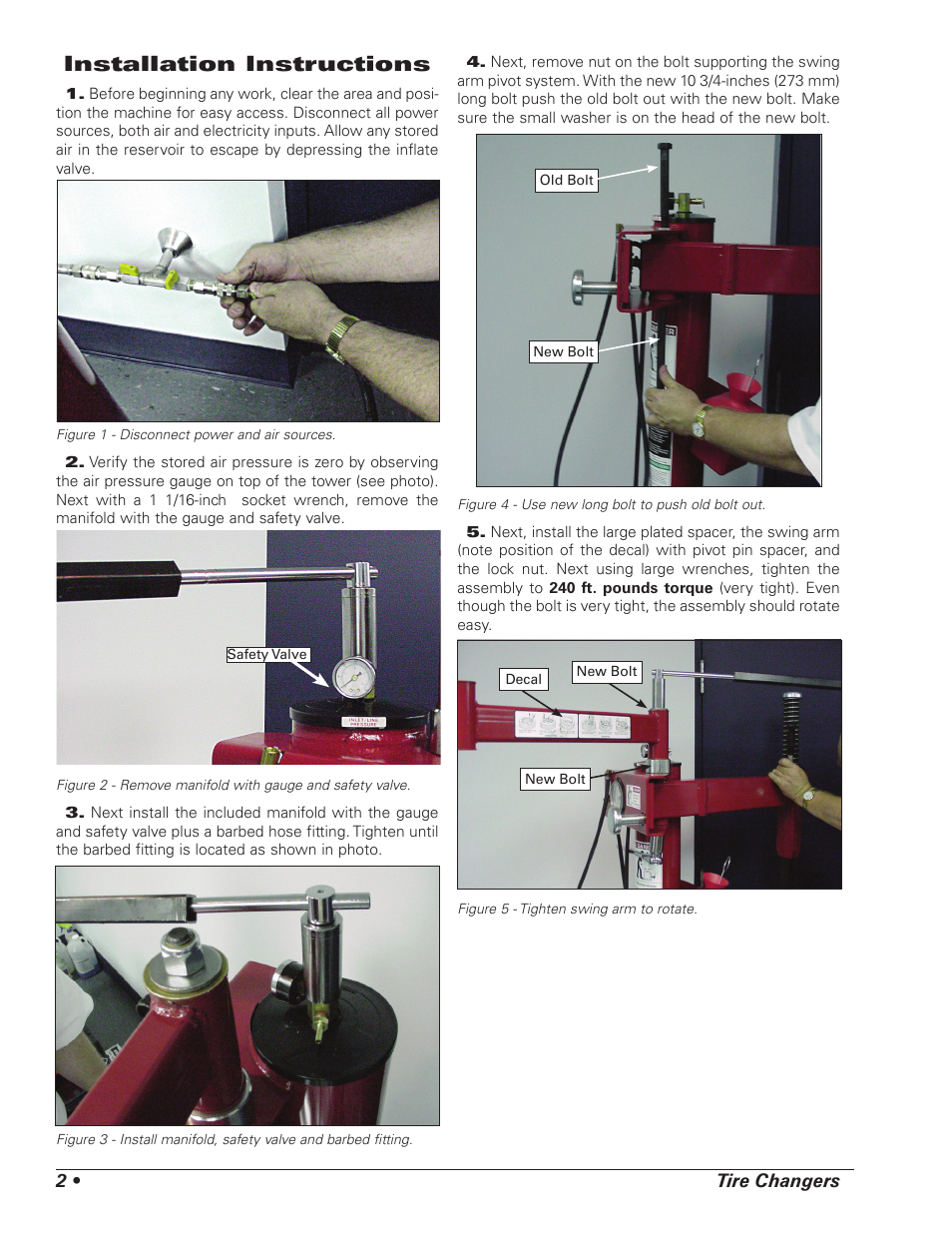 Installation instructions | COATS Kit 85009937 Robo-Arm User Manual | Page 2 / 8