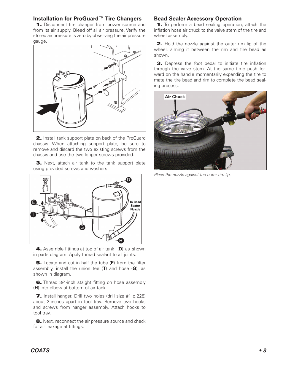 COATS Kit 85606545, Kit 85606739 Bead Sealer Accessory User Manual | Page 3 / 4