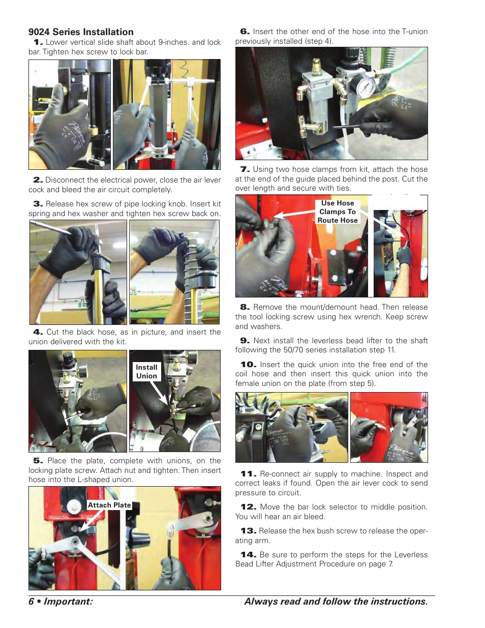 COATS Kit 85606689 Leverless Bead Lifter User Manual | Page 6 / 12