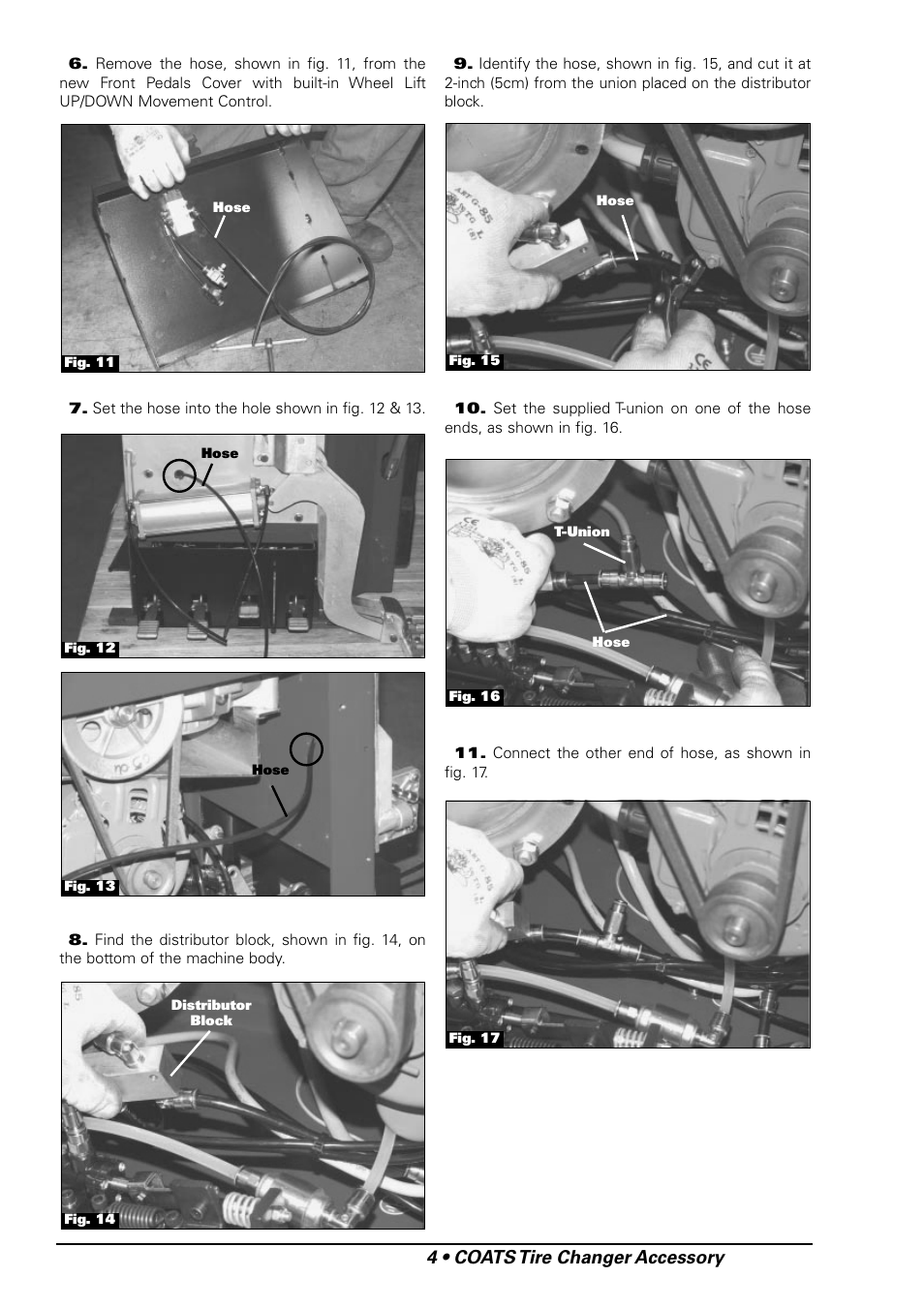 4 • coats tire changer accessory | COATS Wheel Lift for use with 9024E Rim Clamp Tire Changer User Manual | Page 4 / 8