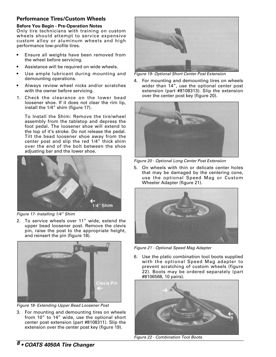 COATS 4050A Tire Changer User Manual | Page 10 / 16