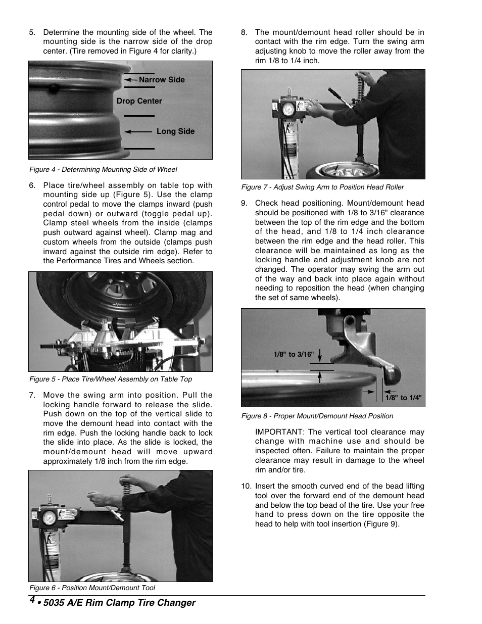 COATS 5035 A/E Tire Changer User Manual | Page 6 / 18