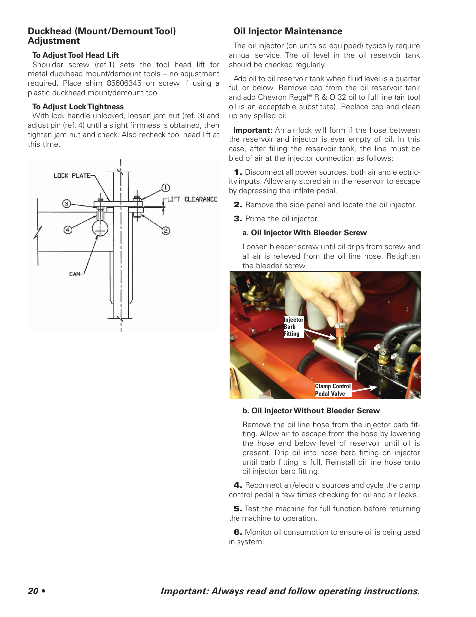 COATS 5040 A/E Tire Changer User Manual | Page 24 / 28