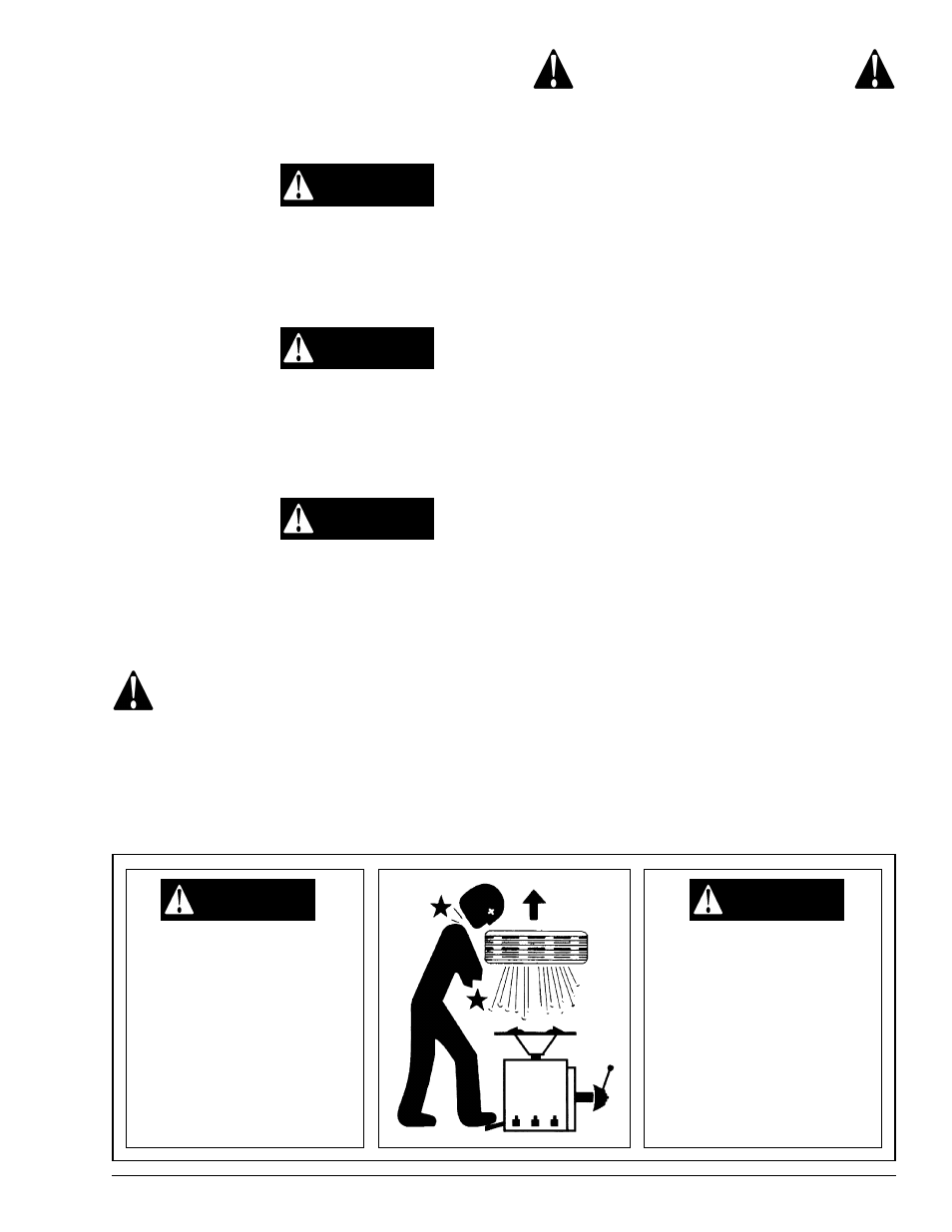 Danger warning caution danger danger | COATS 6050 A/E/AX/EX Tire Changer User Manual | Page 3 / 20