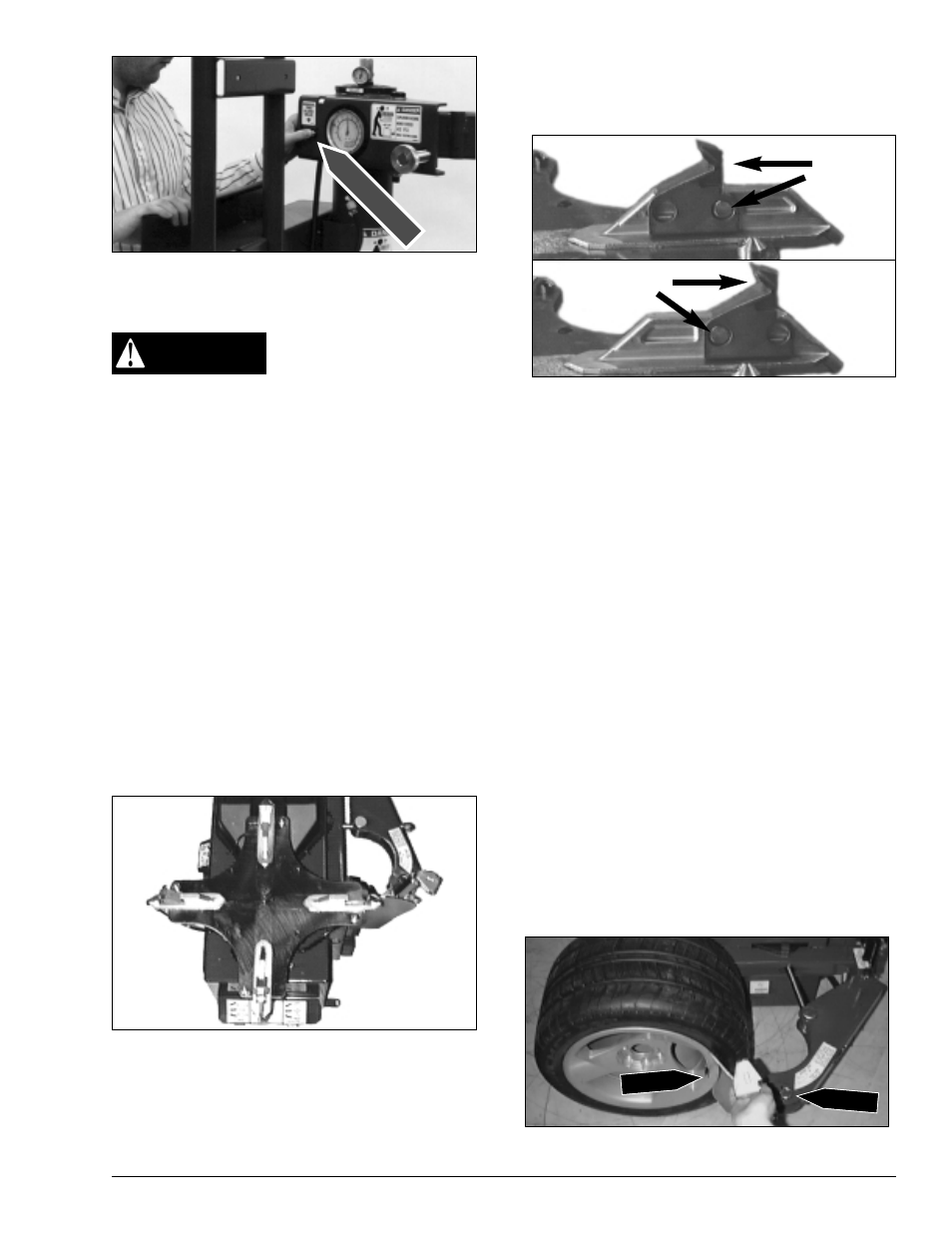 Caution | COATS 6060 AX/EX Tire Changer User Manual | Page 11 / 20