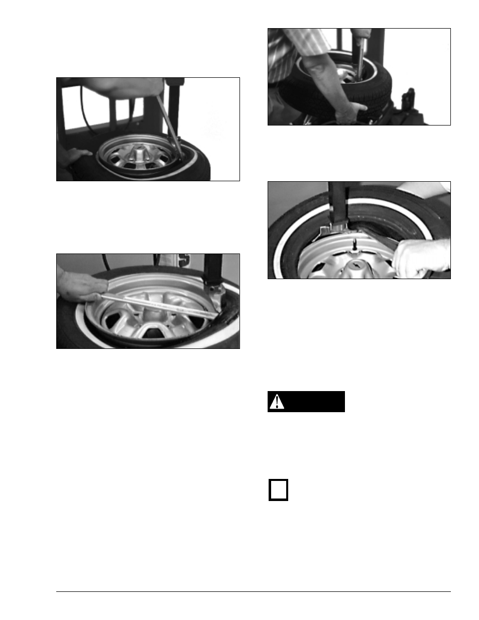 Caution | COATS 6065 A/E/AX/EX Tire Changer User Manual | Page 7 / 20