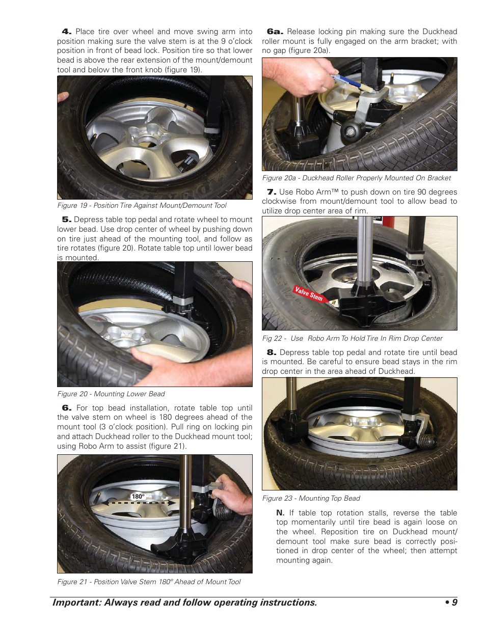 COATS 7xxx Series Tire Changer User Manual | Page 13 / 32