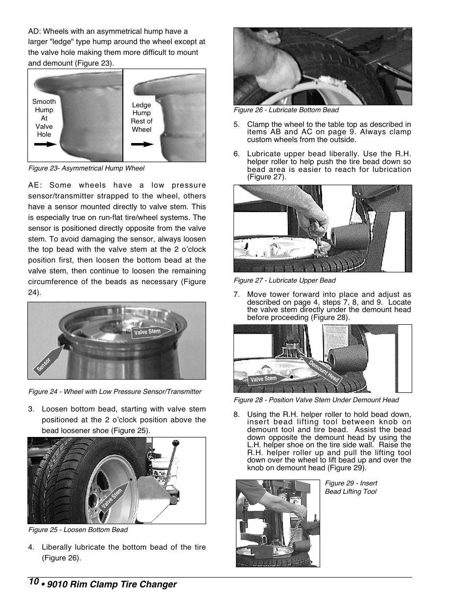 COATS 9010 AX/EX Tire Changer User Manual | Page 12 / 20