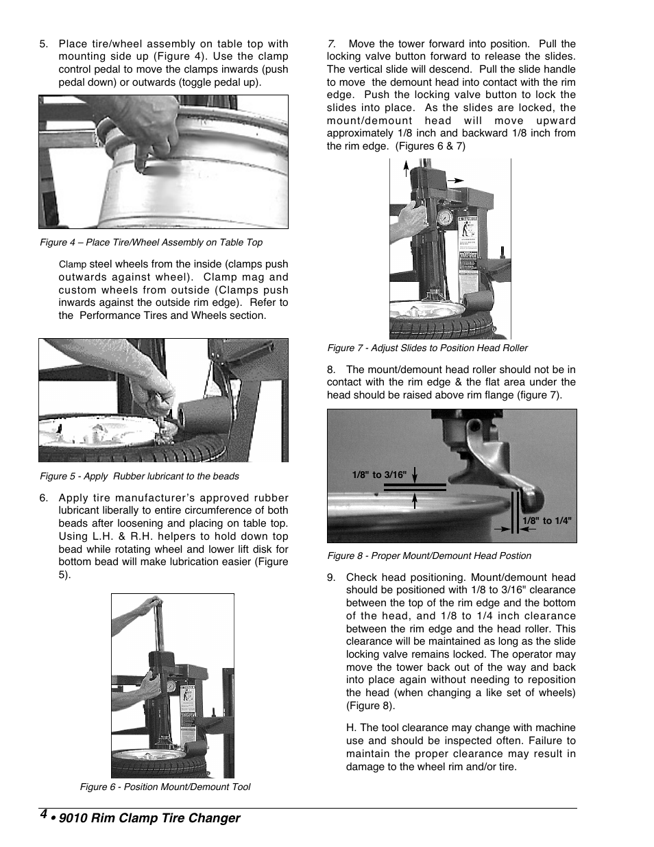 COATS 9010 AX/EX Tire Changer User Manual | Page 6 / 20