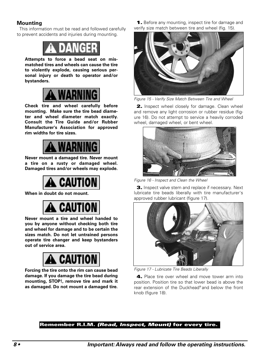 COATS APX Rim Clamp Tire Changer User Manual | Page 12 / 28