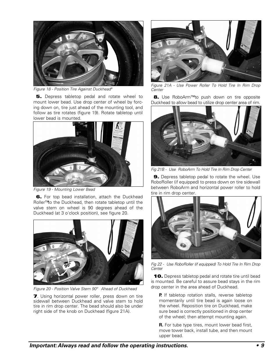 COATS APX Rim Clamp Tire Changer User Manual | Page 13 / 28