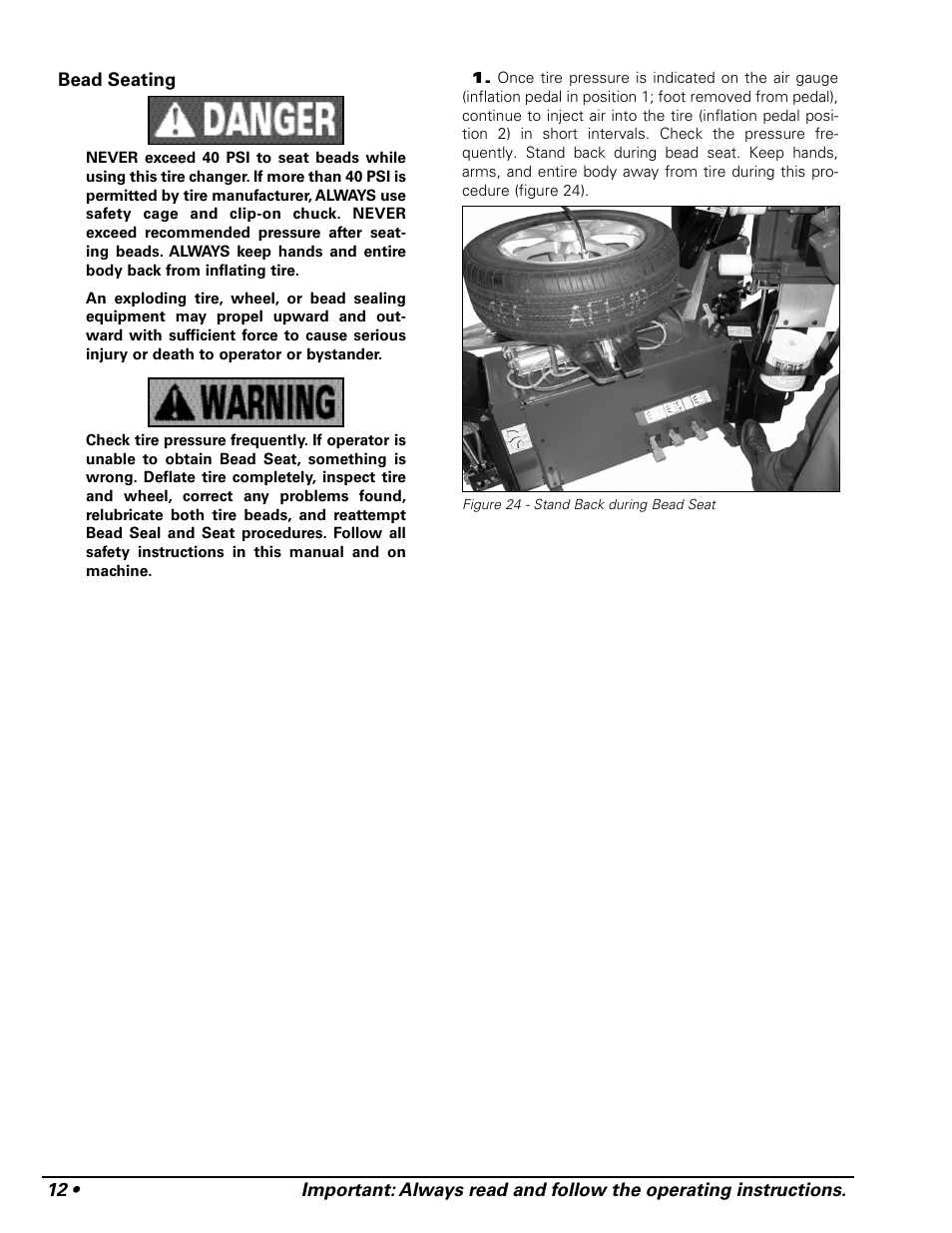 COATS APX Rim Clamp Tire Changer User Manual | Page 16 / 28