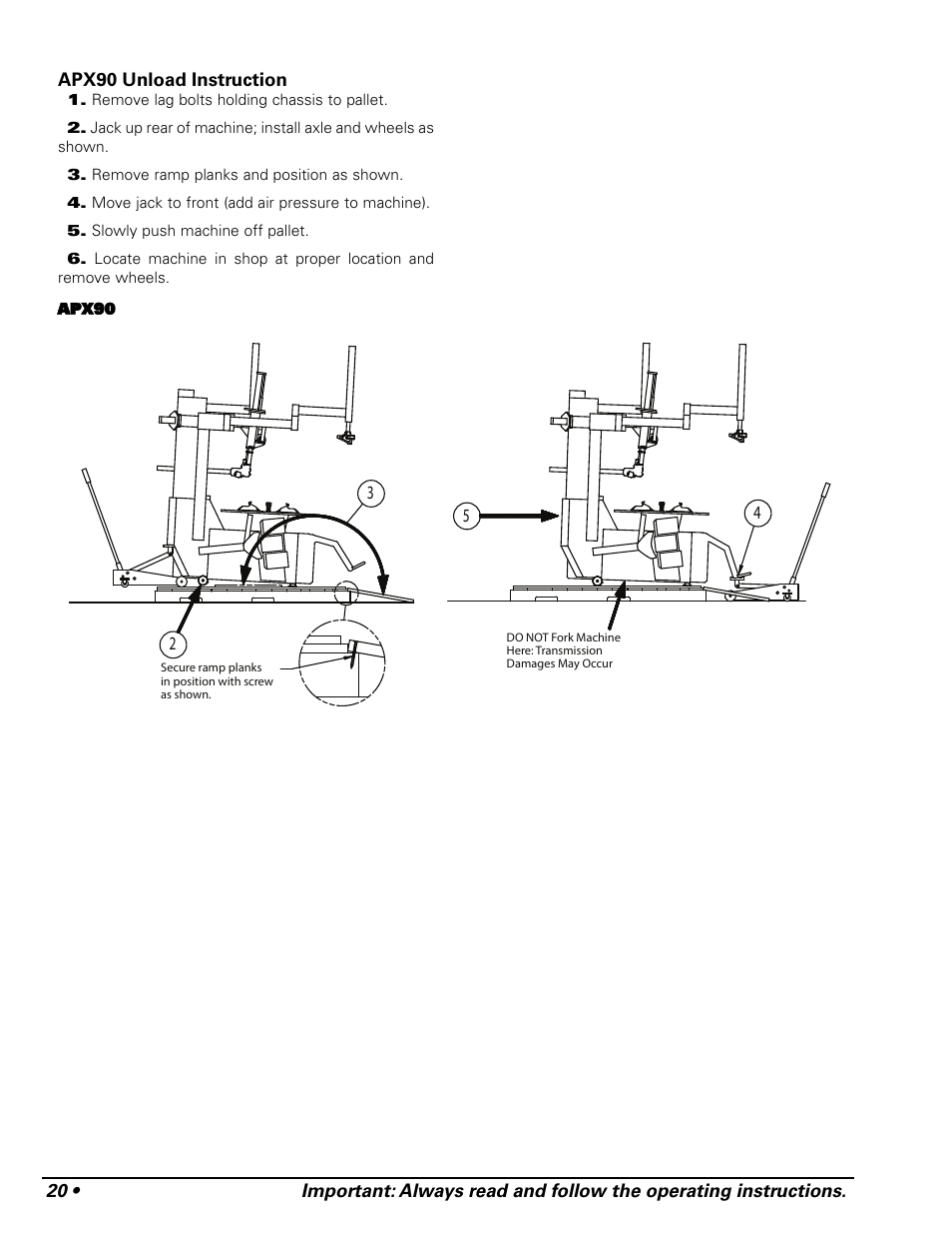 COATS APX Rim Clamp Tire Changer User Manual | Page 24 / 28