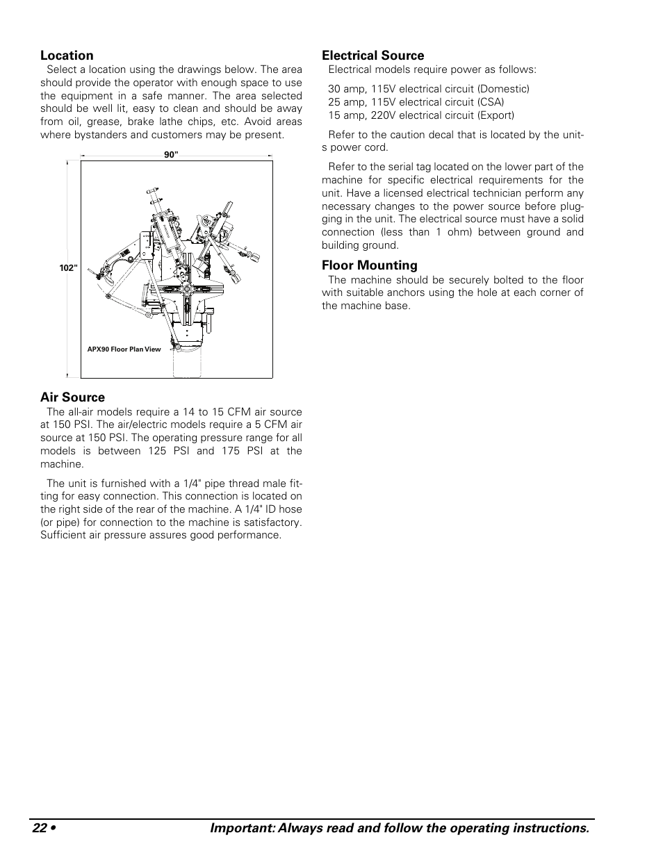 COATS APX Rim Clamp Tire Changer User Manual | Page 26 / 28