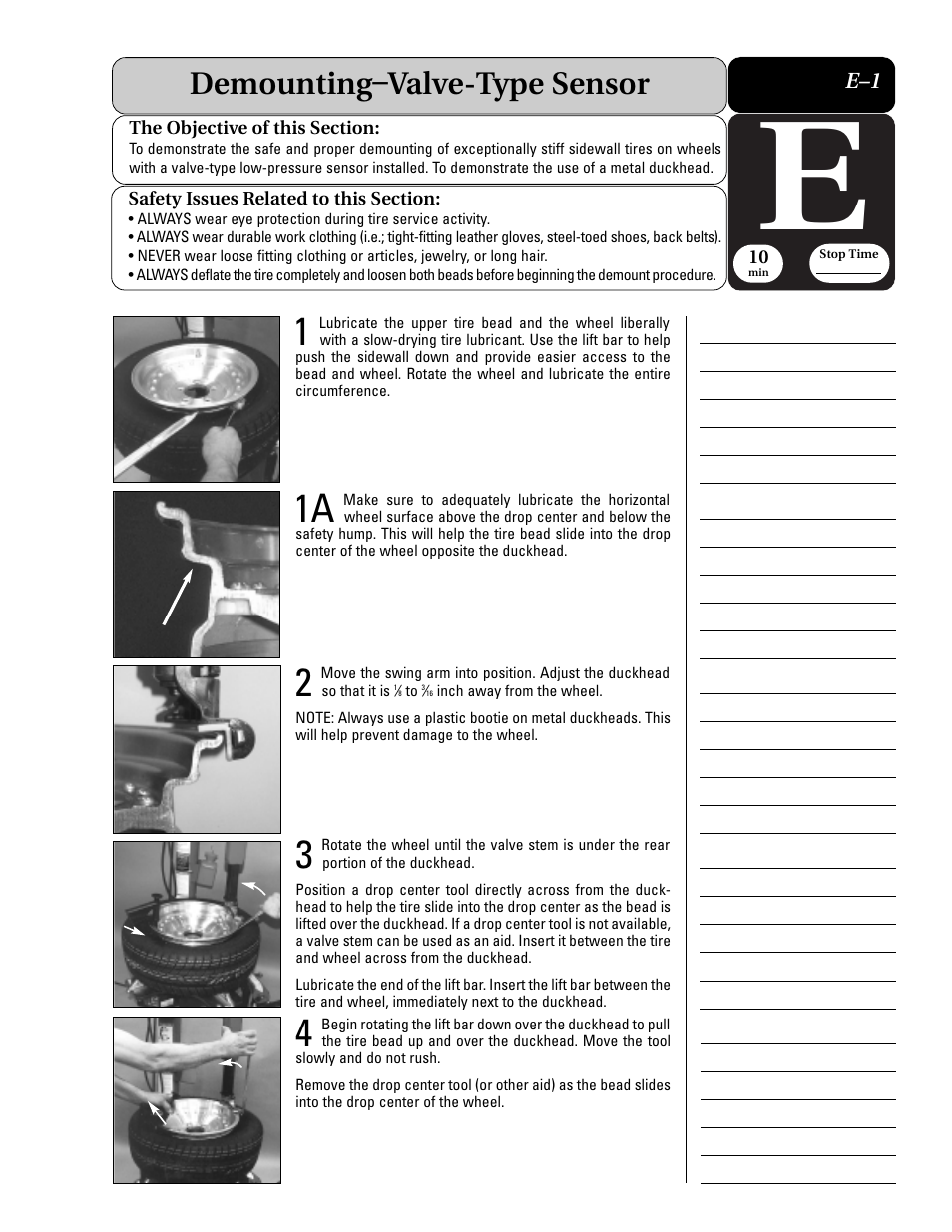 Demounting–valve-type sensor | COATS Extended Mobility (EMT) RunFlat Tires User Manual | Page 17 / 48