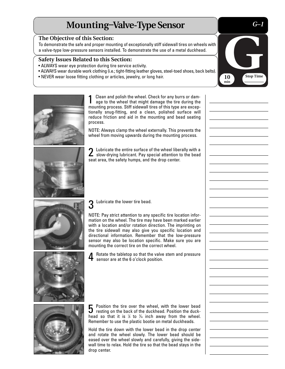 Mounting–valve-type sensor | COATS Extended Mobility (EMT) RunFlat Tires User Manual | Page 21 / 48