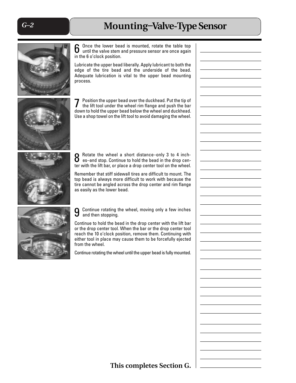Mounting–valve-type sensor | COATS Extended Mobility (EMT) RunFlat Tires User Manual | Page 22 / 48