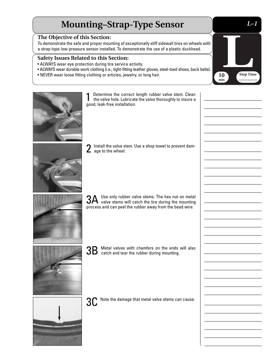 Mounting–strap-type sensor | COATS Extended Mobility (EMT) RunFlat Tires User Manual | Page 37 / 48