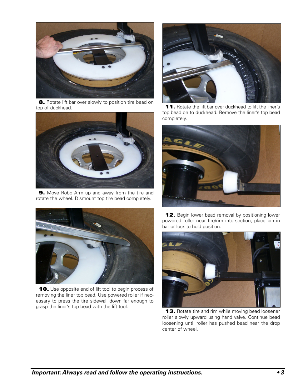 COATS Pit Tire Changer User Manual | Page 7 / 28