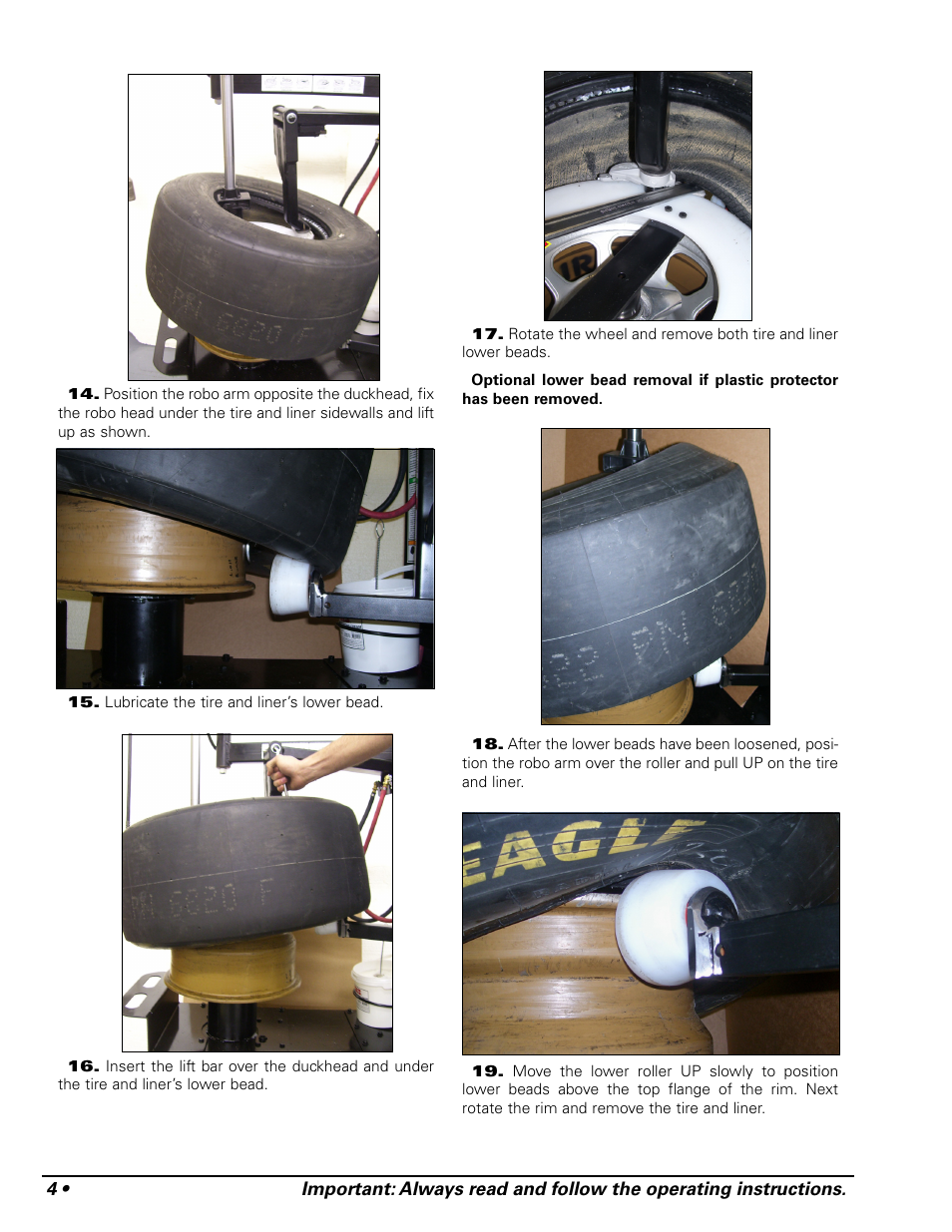 COATS Pit Tire Changer User Manual | Page 8 / 28
