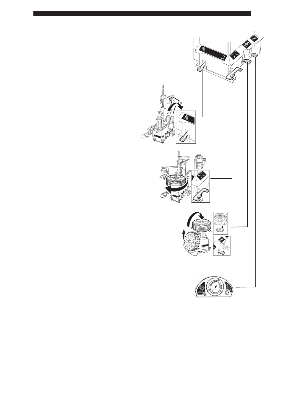 0_description of the machine’s controls | COATS ProGuard Leverless Plus Tire Changer User Manual | Page 12 / 42