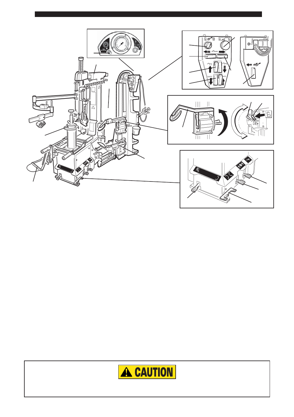 Caution | COATS ProGuard Leverless Plus Tire Changer User Manual | Page 18 / 42