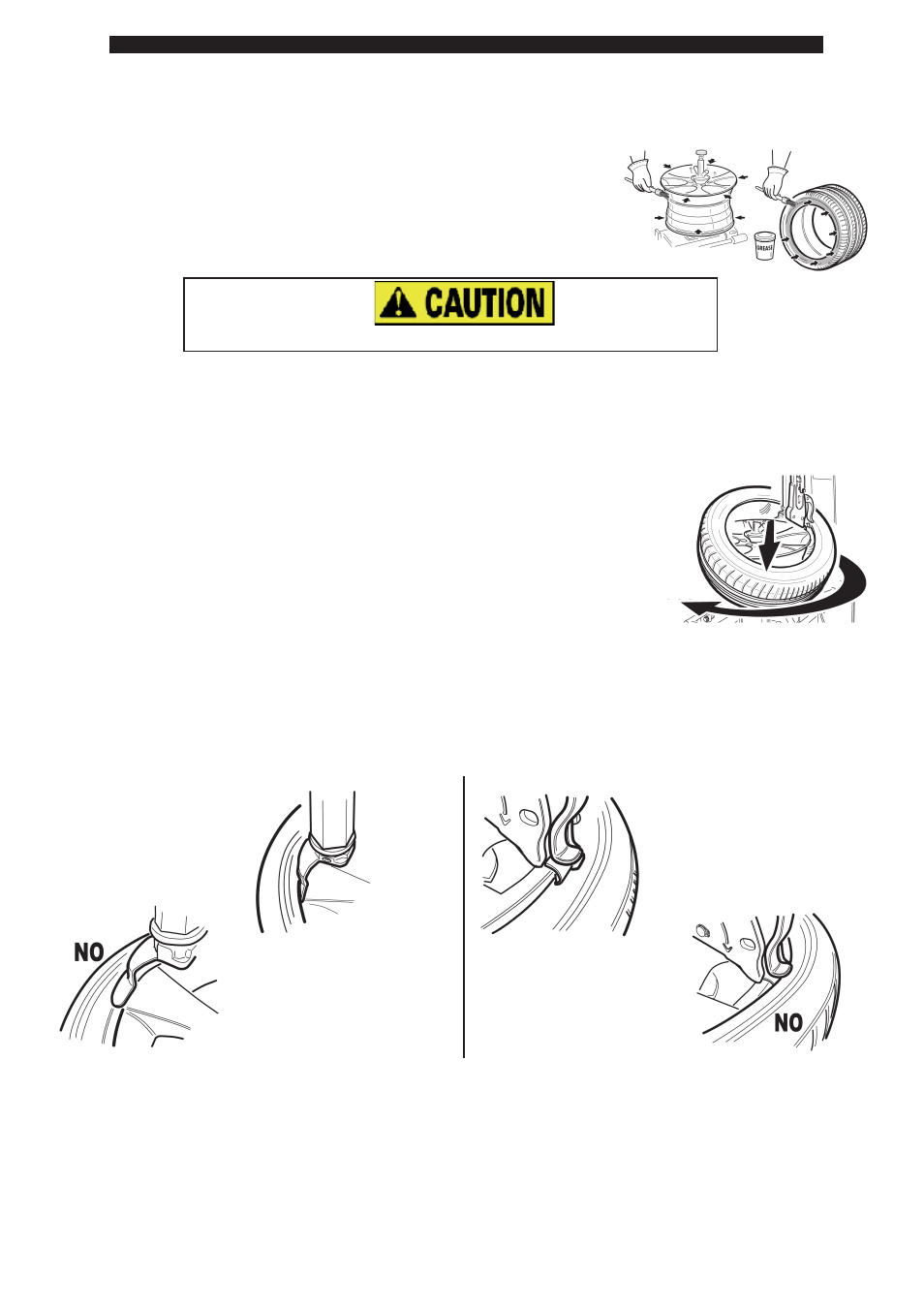 0_mounting tire | COATS ProGuard Leverless Plus Tire Changer User Manual | Page 28 / 42